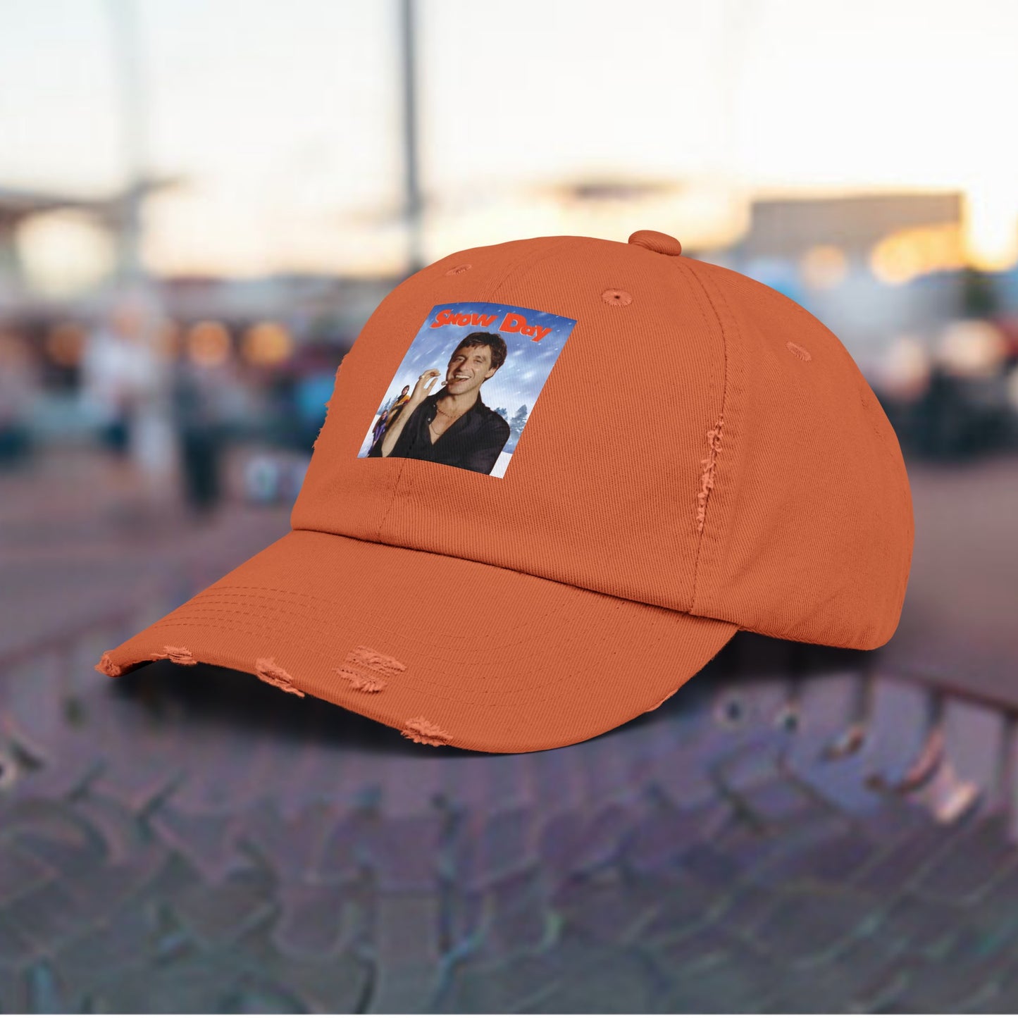 SNOW DAY AL PACINO SCARFACE Unisex Distressed Cap