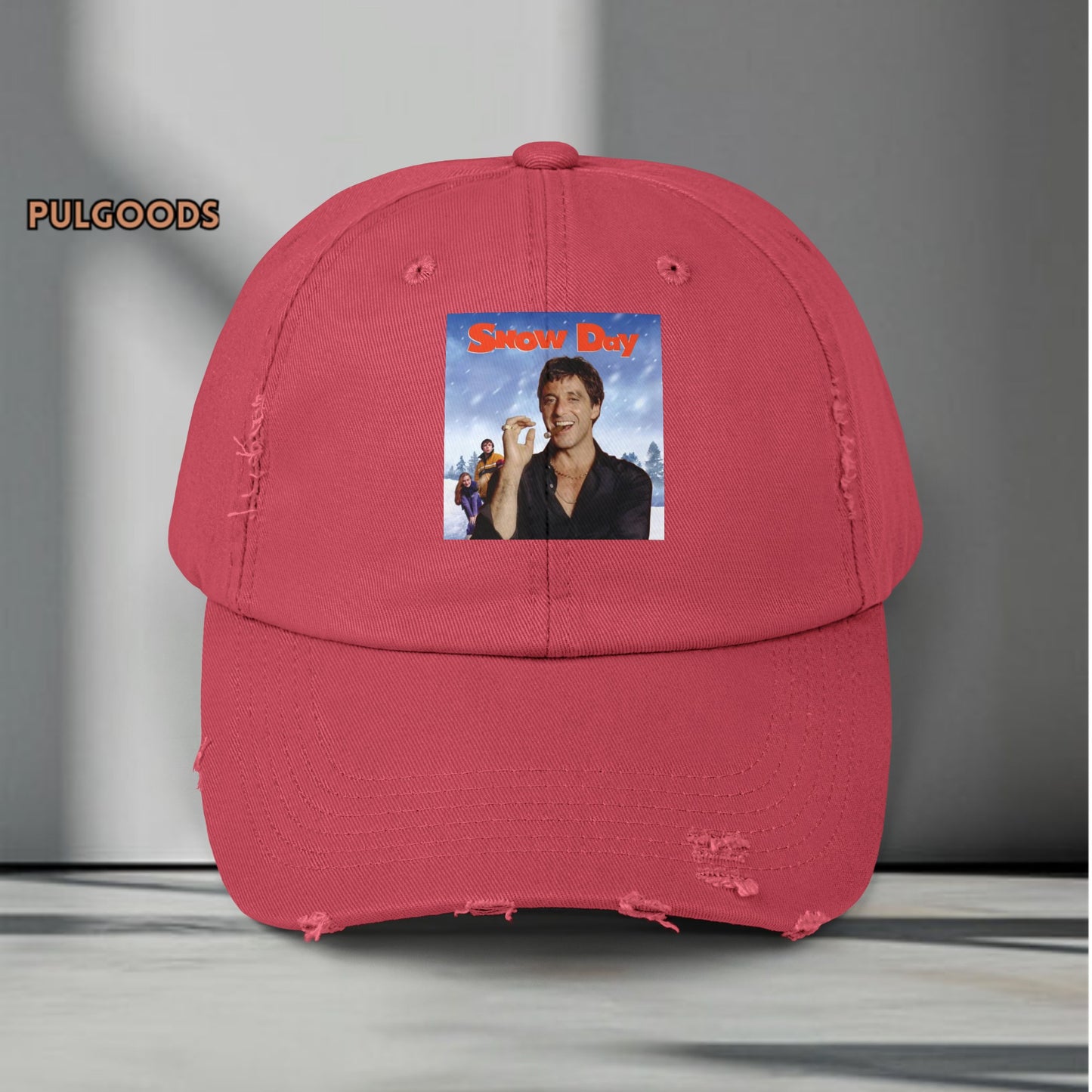 SNOW DAY AL PACINO SCARFACE Unisex Distressed Cap