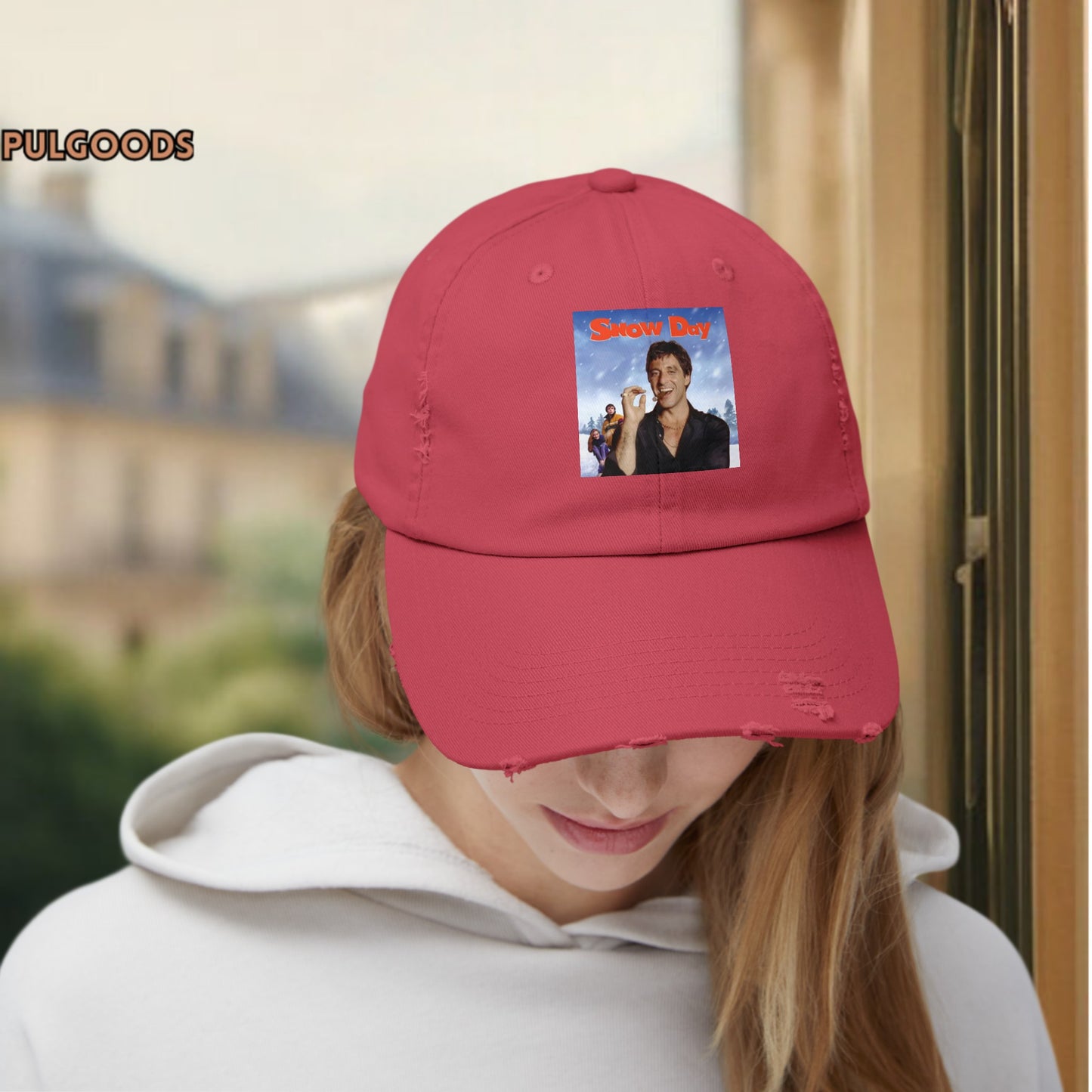 SNOW DAY AL PACINO SCARFACE Unisex Distressed Cap