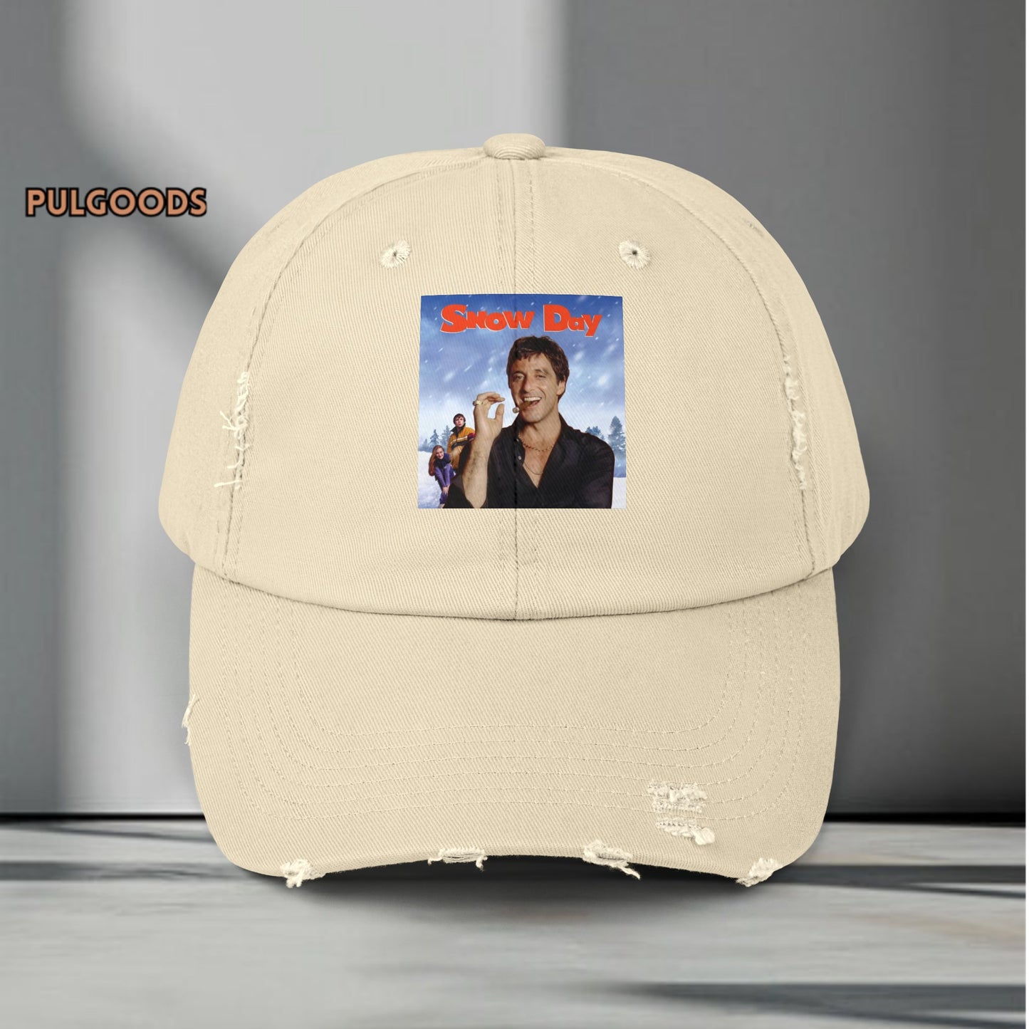 SNOW DAY AL PACINO SCARFACE Unisex Distressed Cap