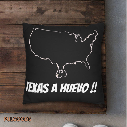 TEXAS PRIDE, TEXAS PROUD, TEXAS NUTS, TEXAS EGGS, Spun Polyester Square Pillowcase