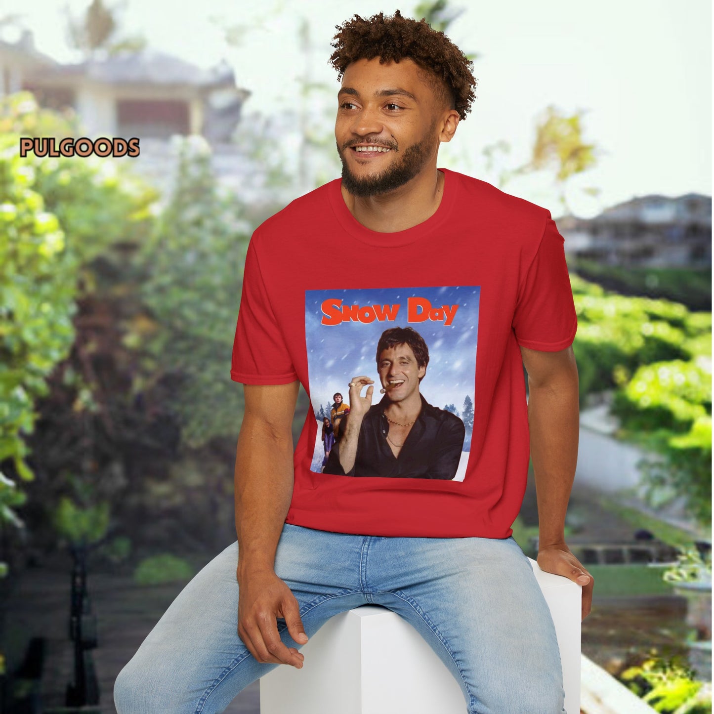 SNOW DAY SCARFACE AL PACINO Unisex Softstyle T-Shirt