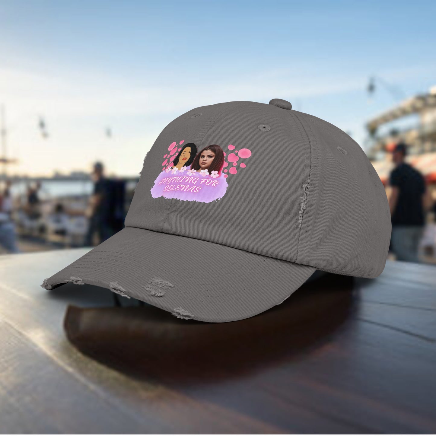 ANTHING FOR SELENAS, SELENA QUINTANILLA, SELENA GOMEZ Unisex Distressed Cap