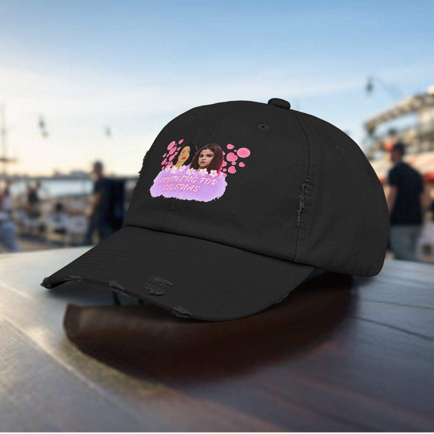 ANTHING FOR SELENAS, SELENA QUINTANILLA, SELENA GOMEZ Unisex Distressed Cap