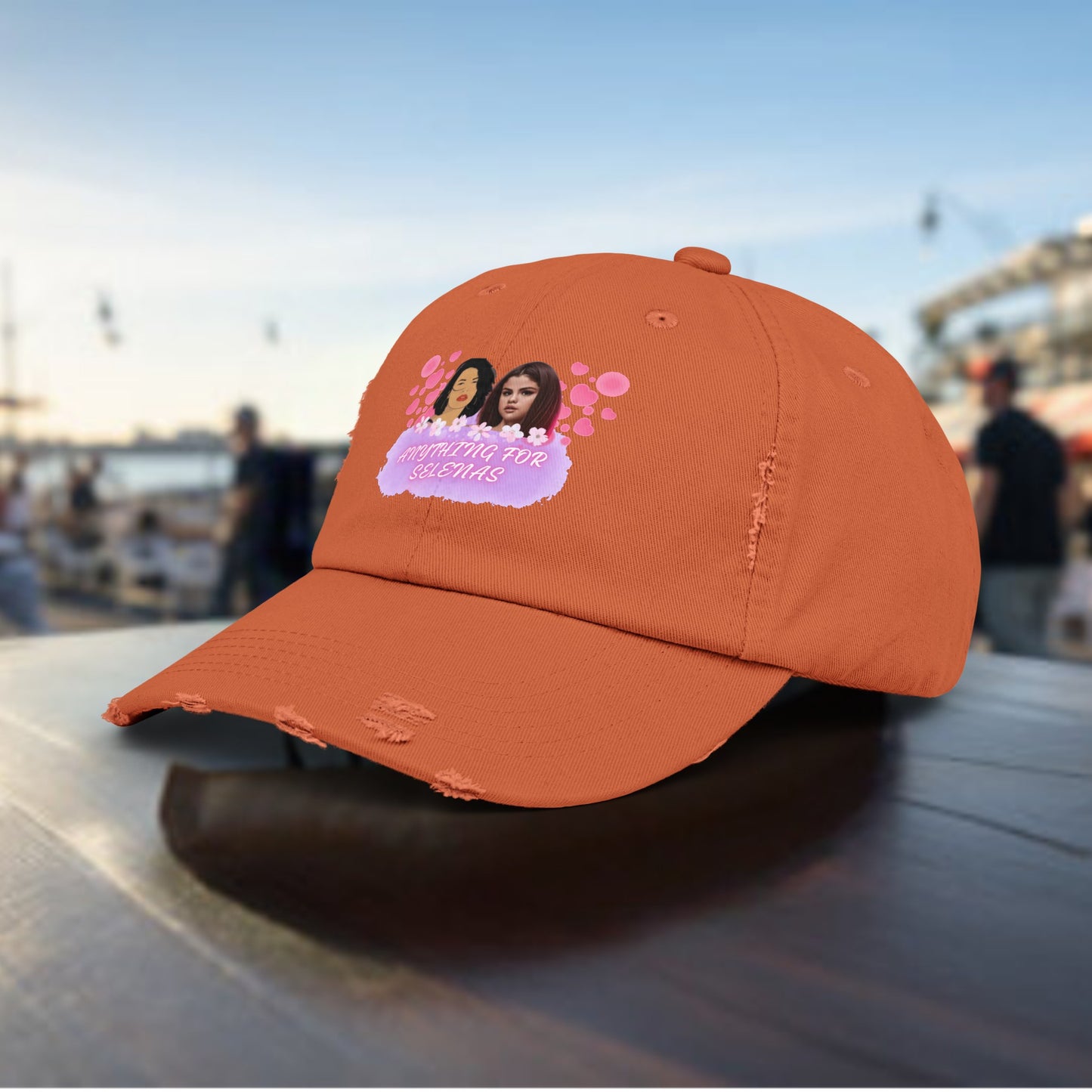 ANTHING FOR SELENAS, SELENA QUINTANILLA, SELENA GOMEZ Unisex Distressed Cap