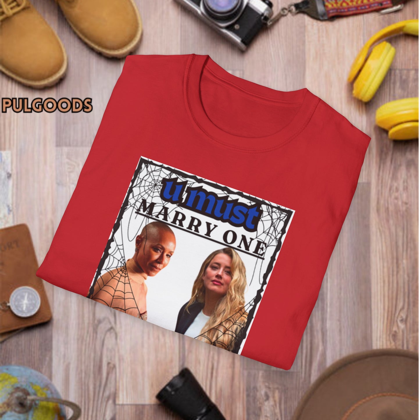 JADA PINKETT AMBER HEARD YOU MUST MARRY ONE Unisex Softstyle T-Shirt