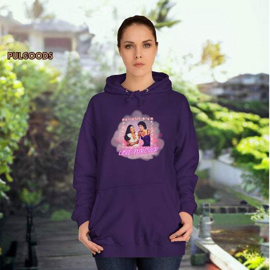 SELENA QUINTANILLA PRINCESS DIANA OF WALES LIVE FOREVER Unisex College Hoodie