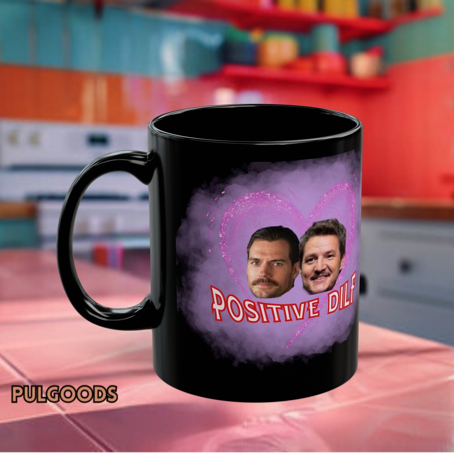 HERNY CAVILL AND PEDRO PASCAL POSITIVE MILF Black Mug (11oz, 15oz)