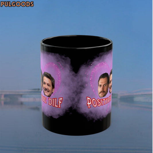 HERNY CAVILL AND PEDRO PASCAL POSITIVE MILF Black Mug (11oz, 15oz)