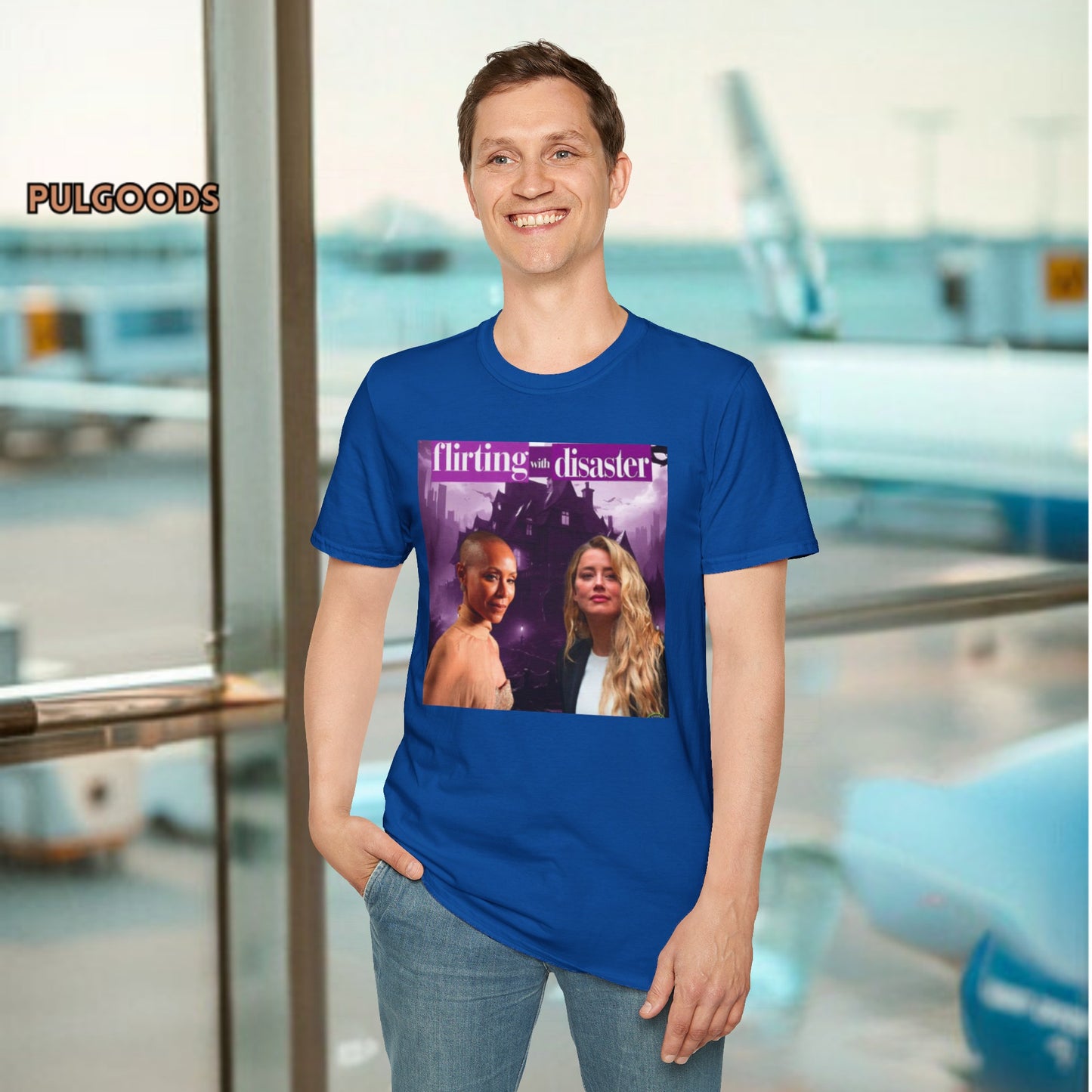 JADA PINKETT AND AMBER HEARD FLIRTING WITH DISASTER Unisex Softstyle T-Shirt