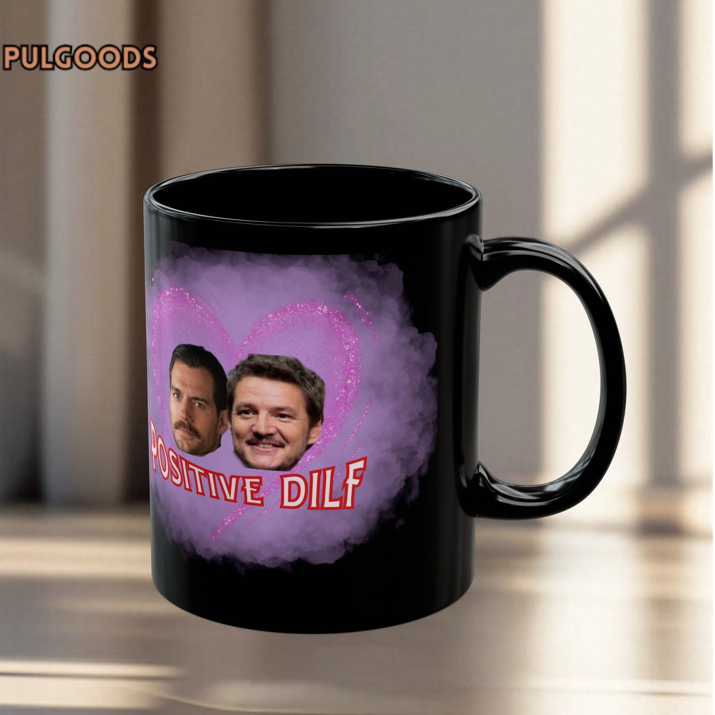 HERNY CAVILL AND PEDRO PASCAL POSITIVE MILF Black Mug (11oz, 15oz)