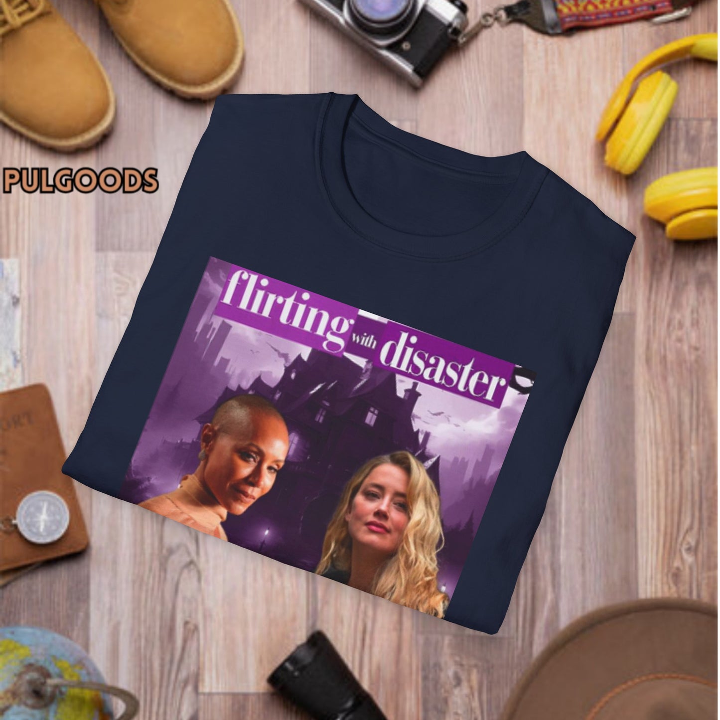 JADA PINKETT AND AMBER HEARD FLIRTING WITH DISASTER Unisex Softstyle T-Shirt