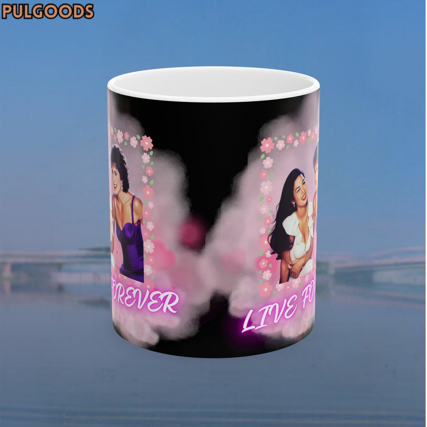 SELENA QUINTANILLA, DIANA PRINCESS OF WALES LIVE FOREVER Ceramic Mug, (11oz, 15oz)