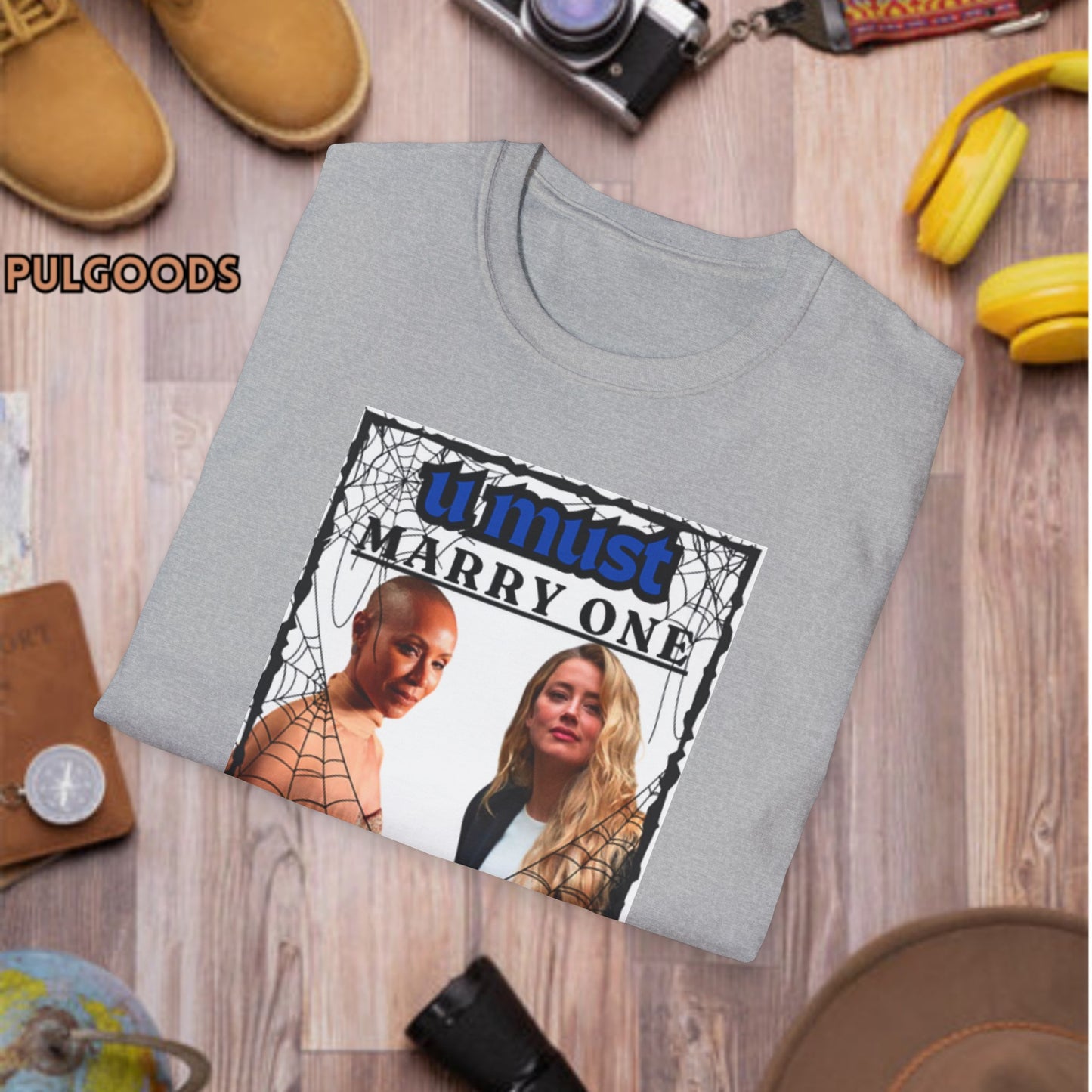 JADA PINKETT AMBER HEARD YOU MUST MARRY ONE Unisex Softstyle T-Shirt