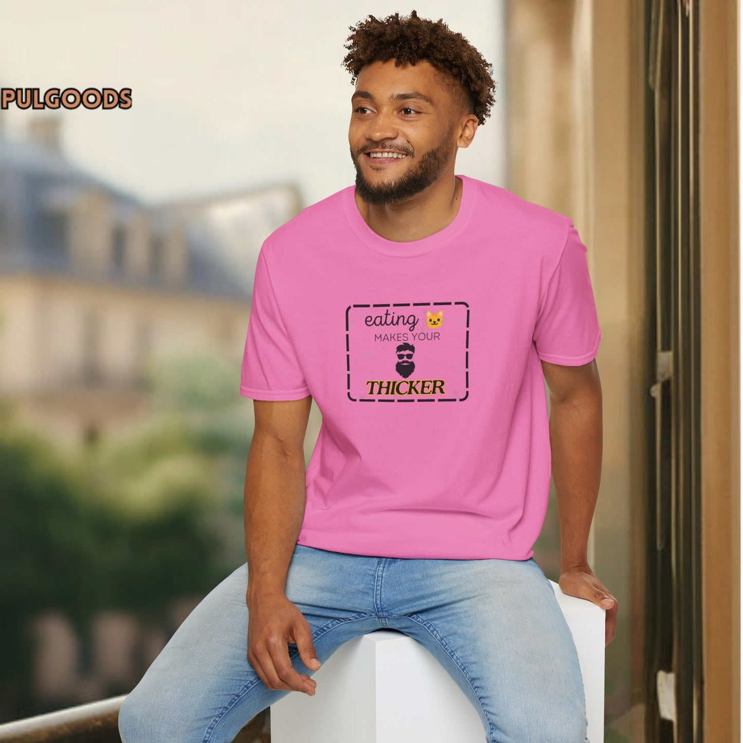 EATING PUSS MAKES YOUR BEARD THICKER Unisex Softstyle T-Shirt