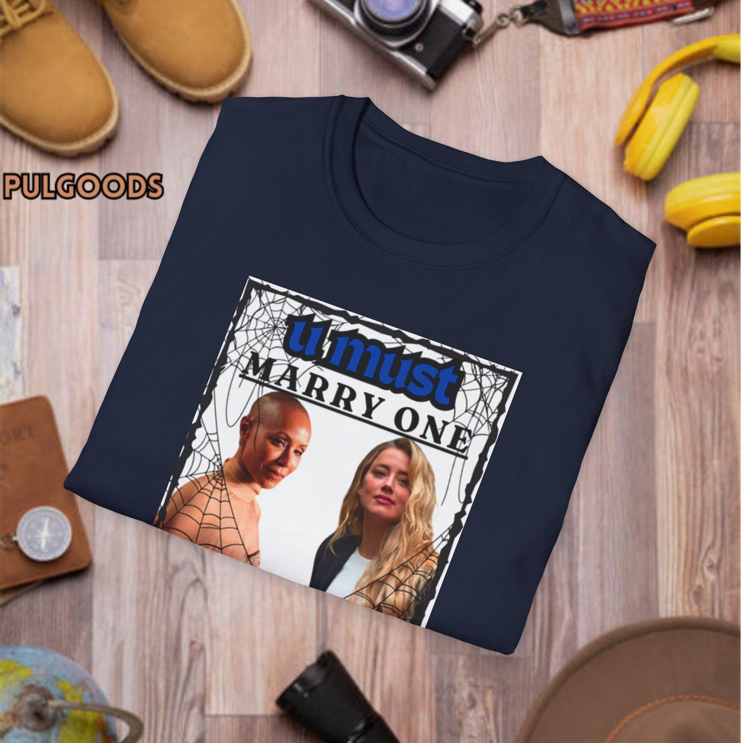 JADA PINKETT AMBER HEARD YOU MUST MARRY ONE Unisex Softstyle T-Shirt