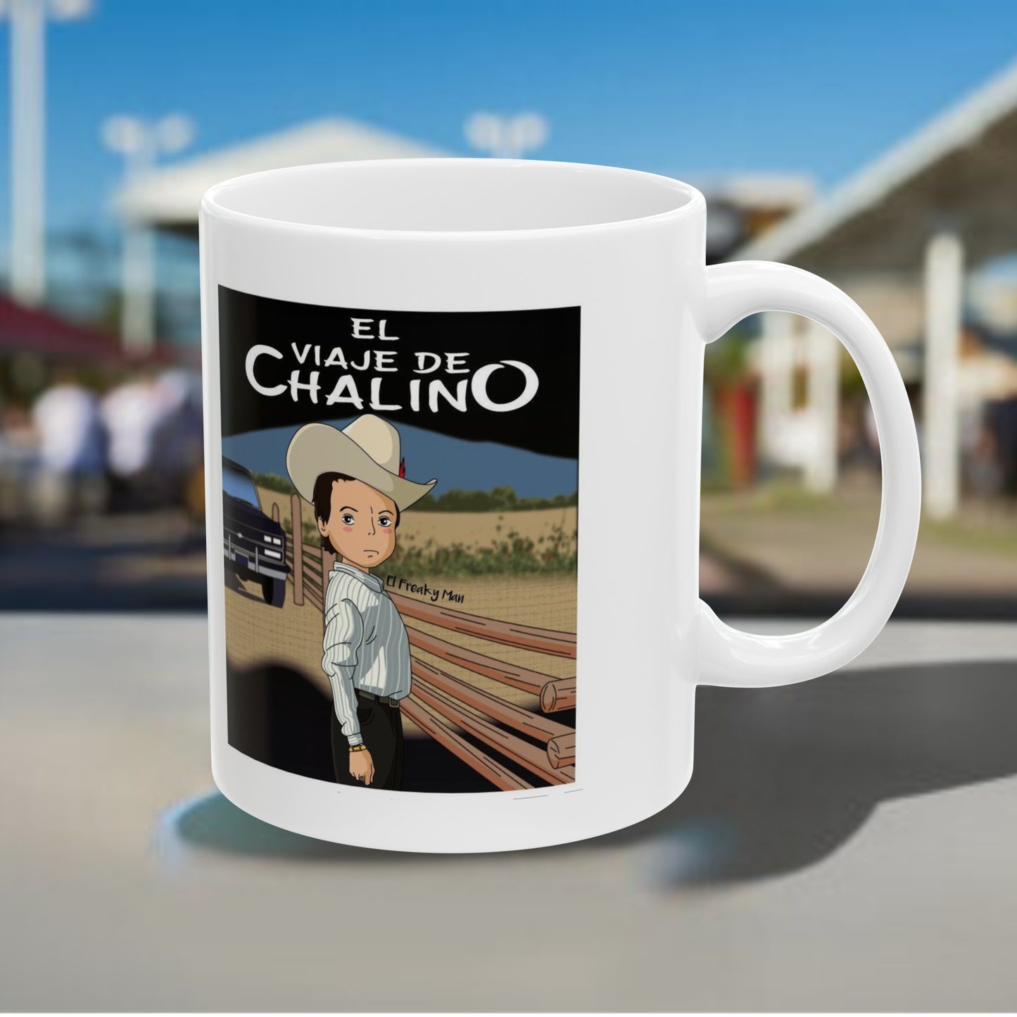 EL VIAJE DE CHALINO Ceramic Mug, (11oz, 15oz)