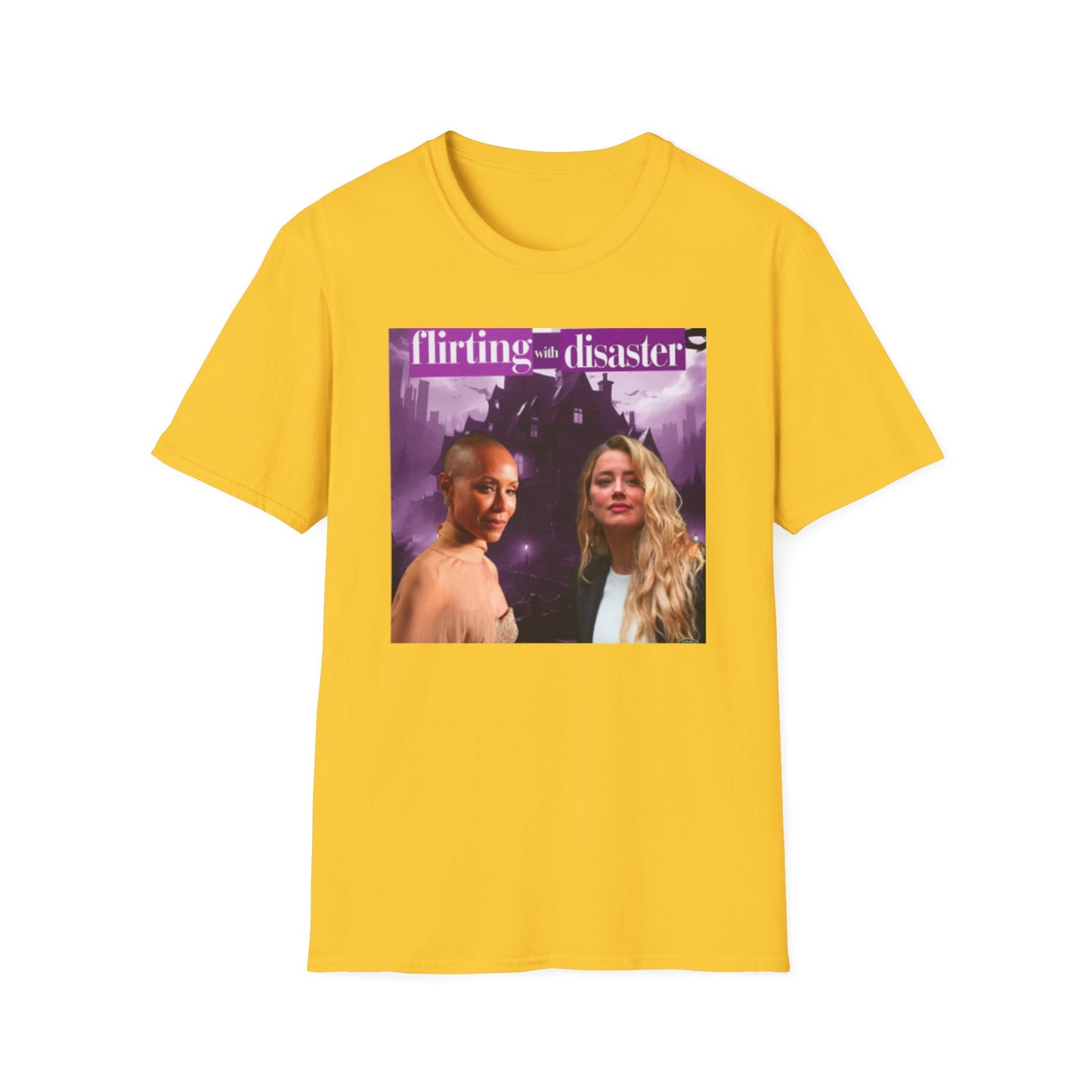 JADA PINKETT AND AMBER HEARD FLIRTING WITH DISASTER Unisex Softstyle T-Shirt