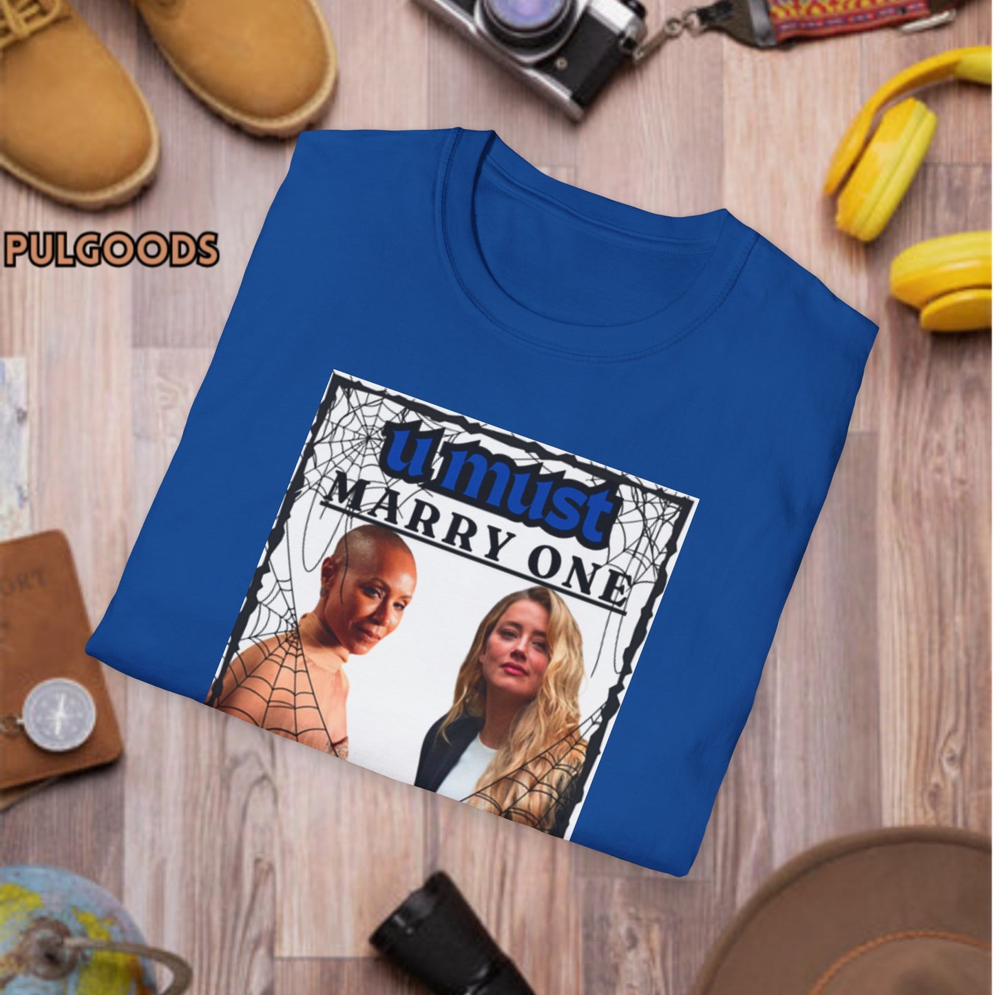 JADA PINKETT AMBER HEARD YOU MUST MARRY ONE Unisex Softstyle T-Shirt