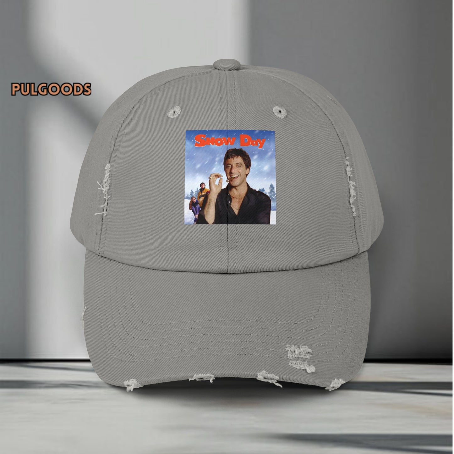 SNOW DAY AL PACINO SCARFACE Unisex Distressed Cap