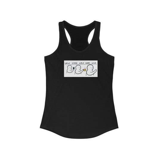 SELF CARE CAN LOOK LIKE Women's Ideal Racerback Tank