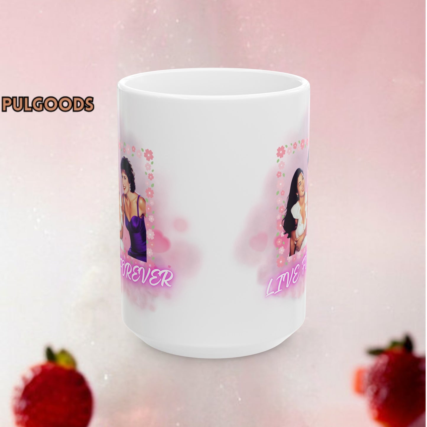 SELENA QUINTANILLA, DIANA PRINCESS OF WALES LIVE FOREVER Ceramic Mug, (11oz, 15oz)