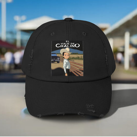 EL VIAJE DE CHALINO Unisex Distressed Cap