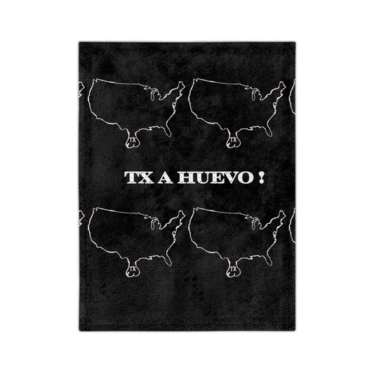 TX A HUEVO TEXAS EGGS ORGULLO TEJANO Velveteen Microfiber Blanket