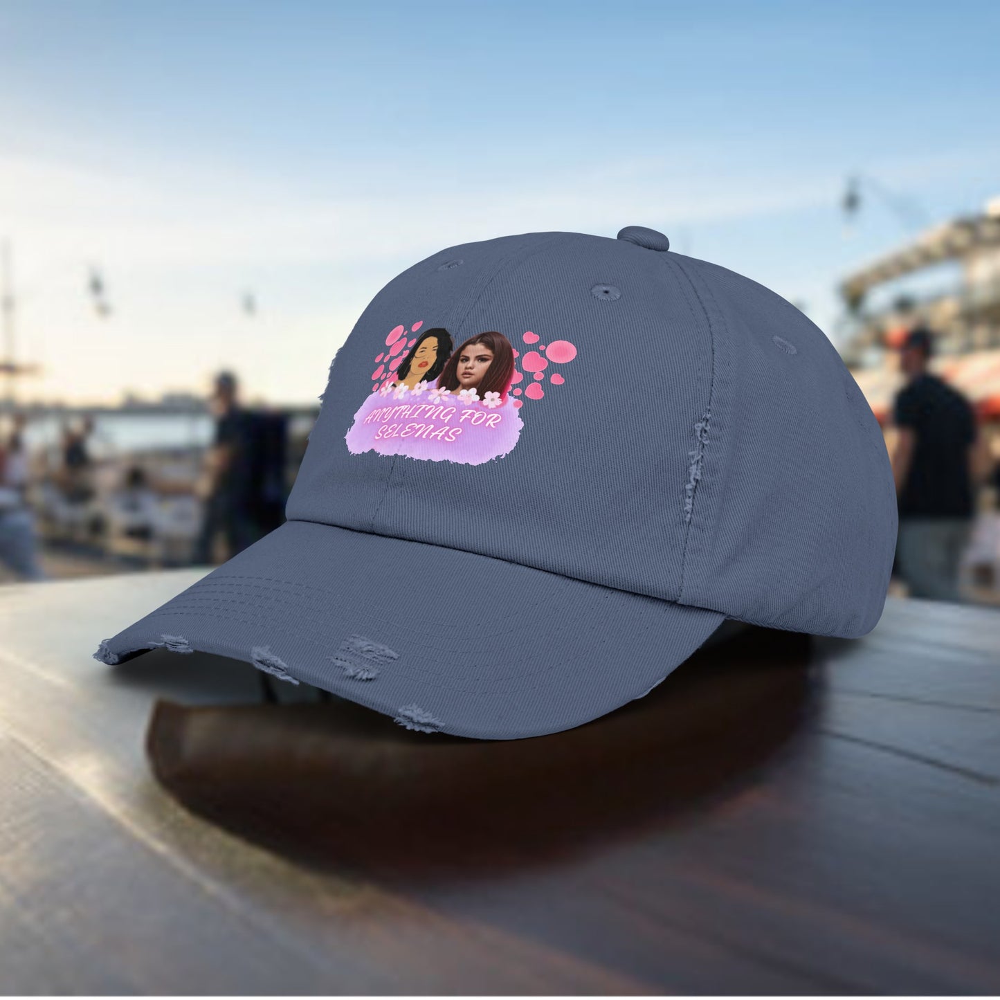 ANTHING FOR SELENAS, SELENA QUINTANILLA, SELENA GOMEZ Unisex Distressed Cap