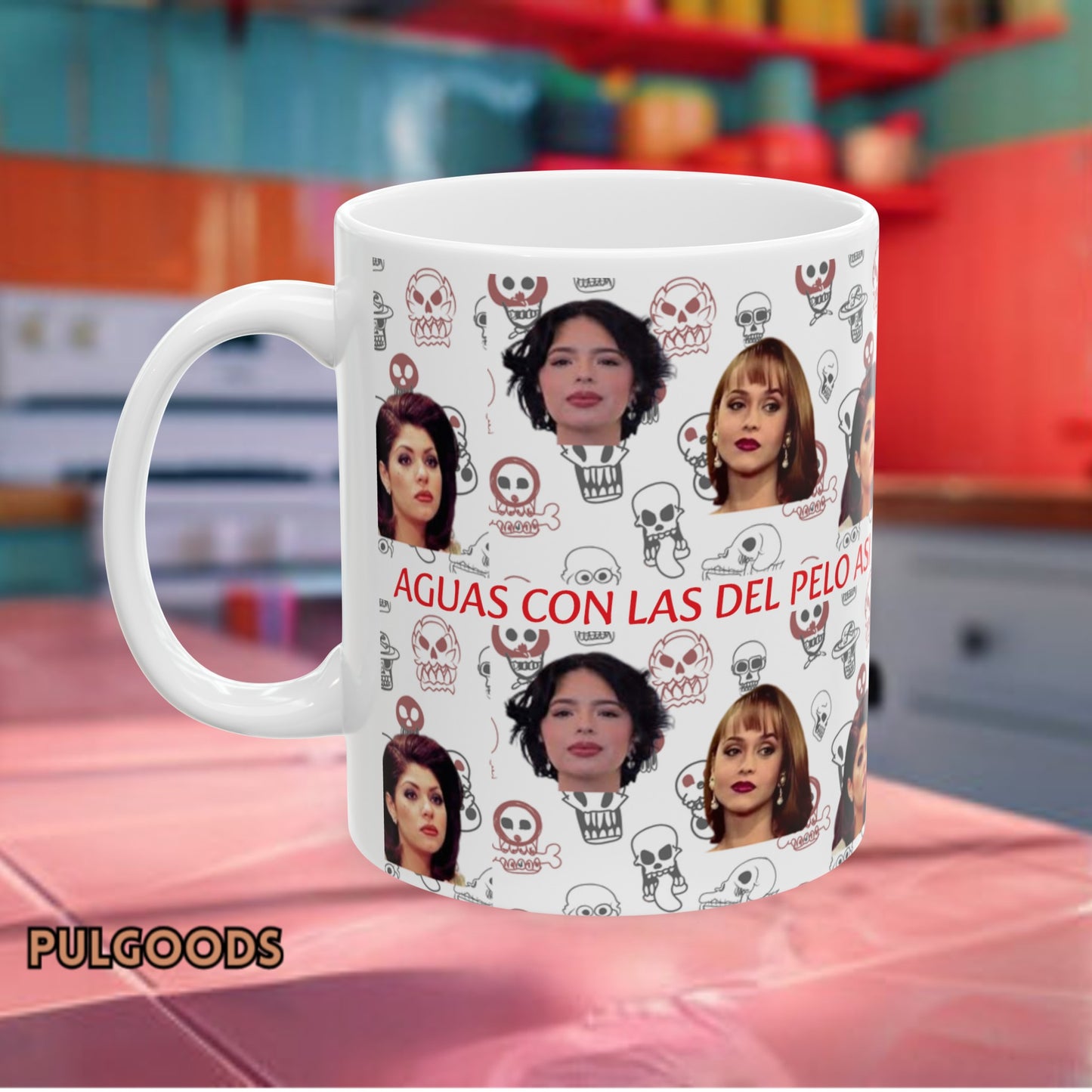 AGUAS CON LAS QUE SE CORTAN EL PELO ASI ANGELA AGUILAR PAOLA BRACHO SORAYA MONTENEGROCeramic Mug, (11oz, 15oz)