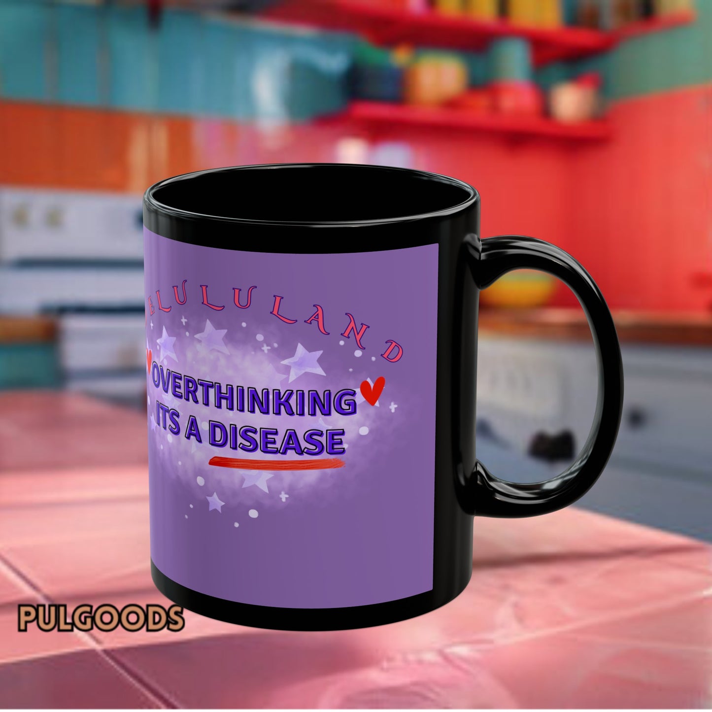 OVERTHINKING IS A DISEASE Black Mug (11oz, 15oz)