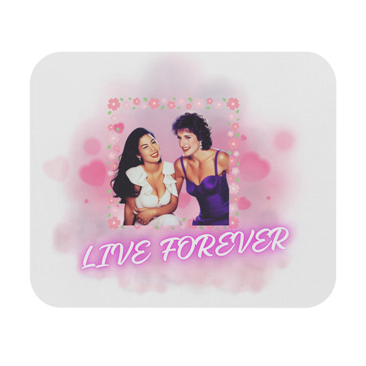 SELENA QUINTANILLA AND DIANA PRINCESS OF WALES LIVE FOREVER Mouse Pad (Rectangle)