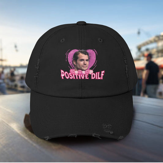 HENRY CAVIL POSITIVE DILF Unisex Distressed Cap