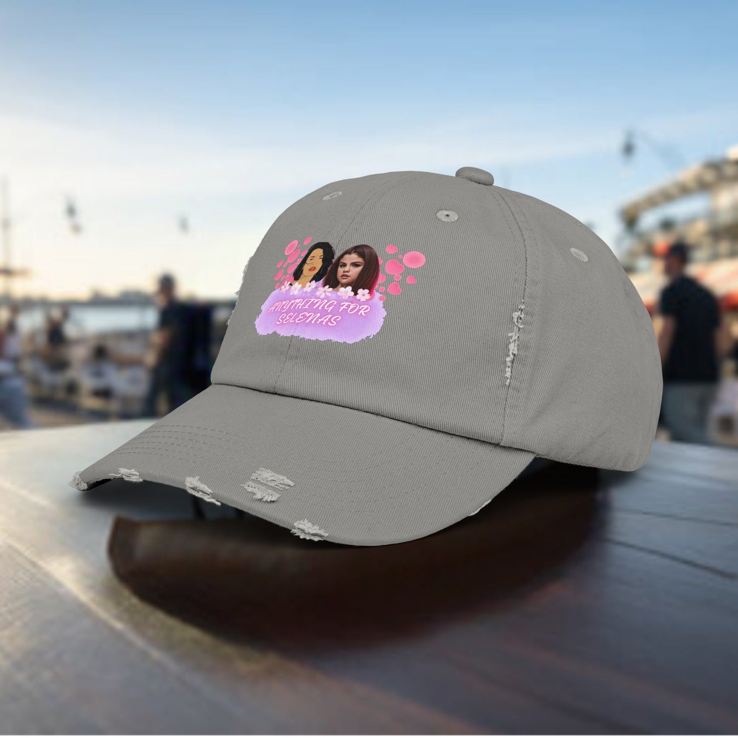 ANTHING FOR SELENAS, SELENA QUINTANILLA, SELENA GOMEZ Unisex Distressed Cap