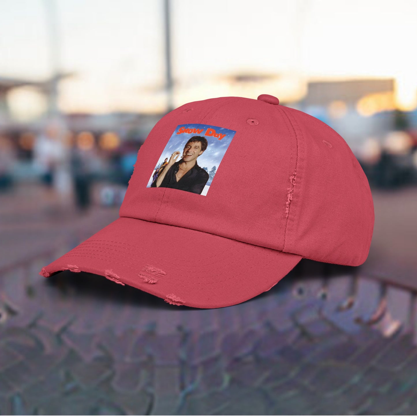 SNOW DAY AL PACINO SCARFACE Unisex Distressed Cap