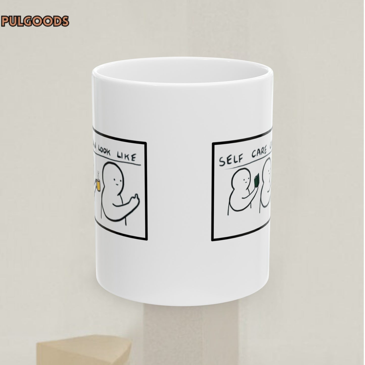 SELF CARE CAN LOOK LIKE Ceramic Mug, (11oz, 15oz)