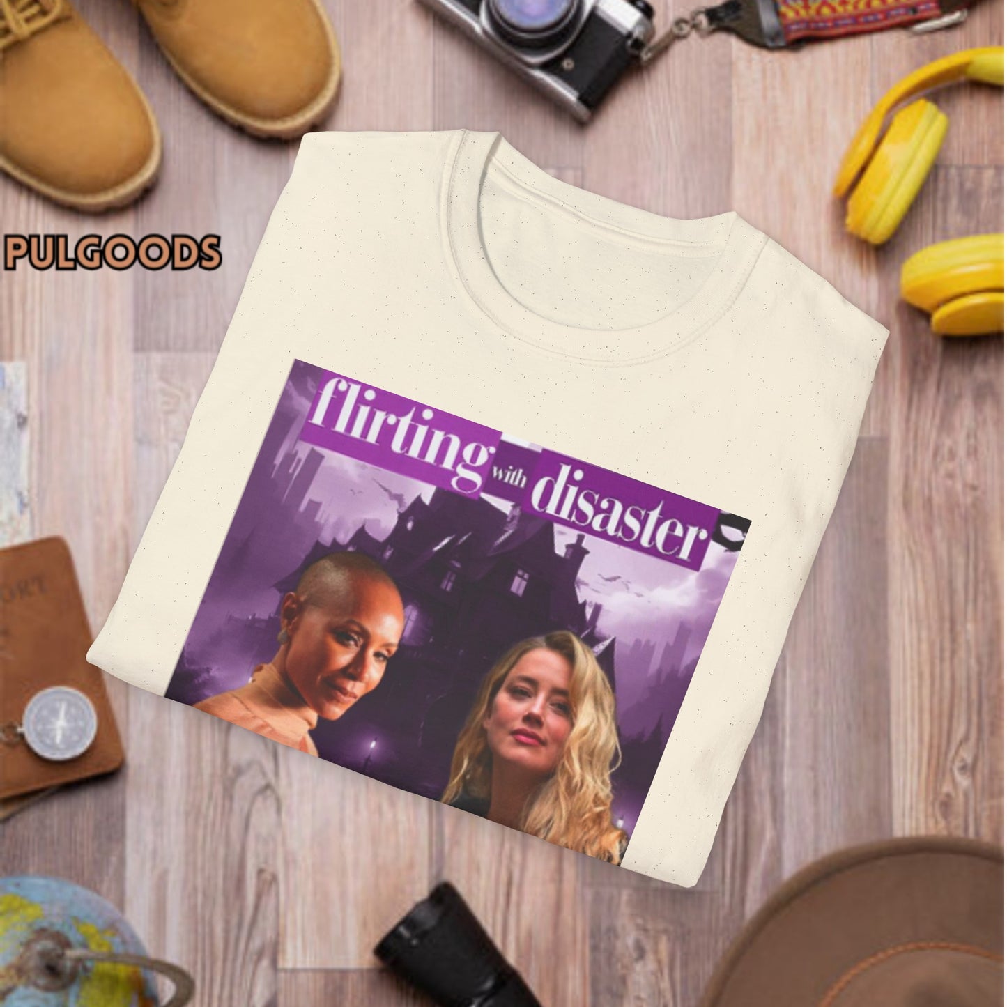 JADA PINKETT AND AMBER HEARD FLIRTING WITH DISASTER Unisex Softstyle T-Shirt