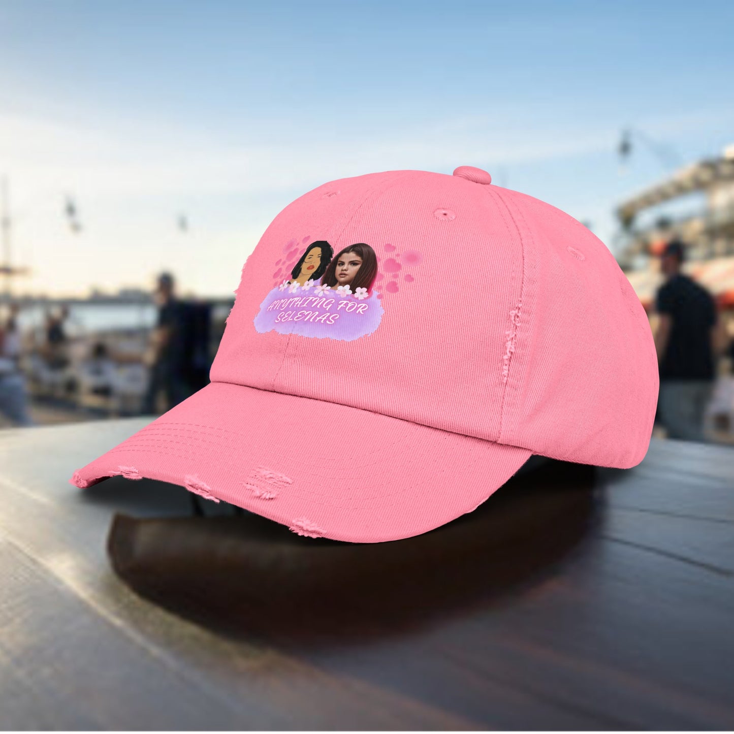 ANTHING FOR SELENAS, SELENA QUINTANILLA, SELENA GOMEZ Unisex Distressed Cap