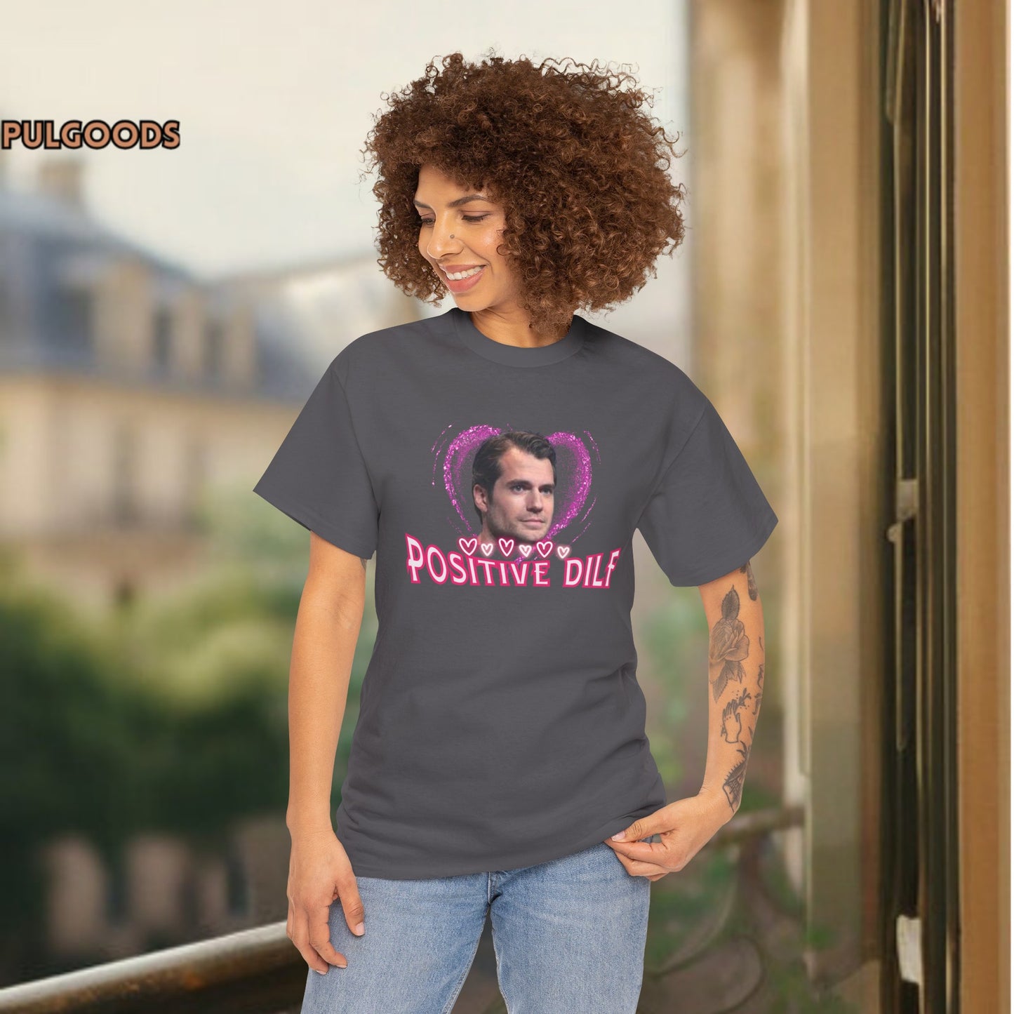 HENRY CAVIL POSITIVE DILF Unisex Heavy Cotton Tee