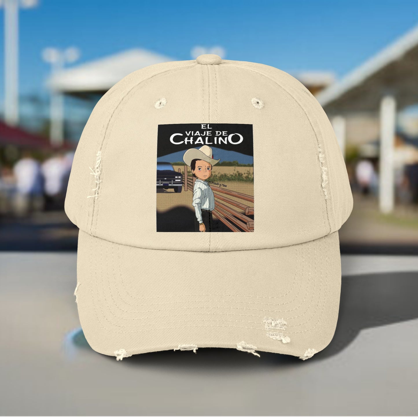 EL VIAJE DE CHALINO Unisex Distressed Cap