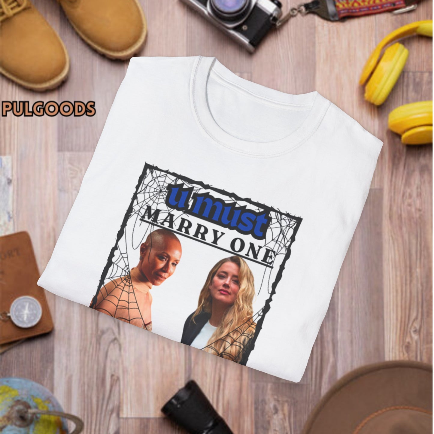 JADA PINKETT AMBER HEARD YOU MUST MARRY ONE Unisex Softstyle T-Shirt