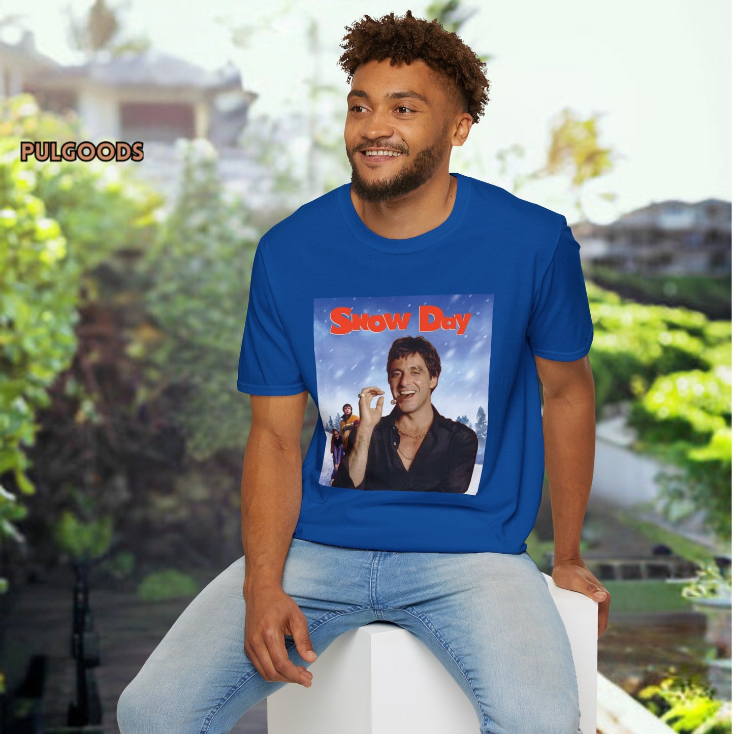 SNOW DAY SCARFACE AL PACINO Unisex Softstyle T-Shirt