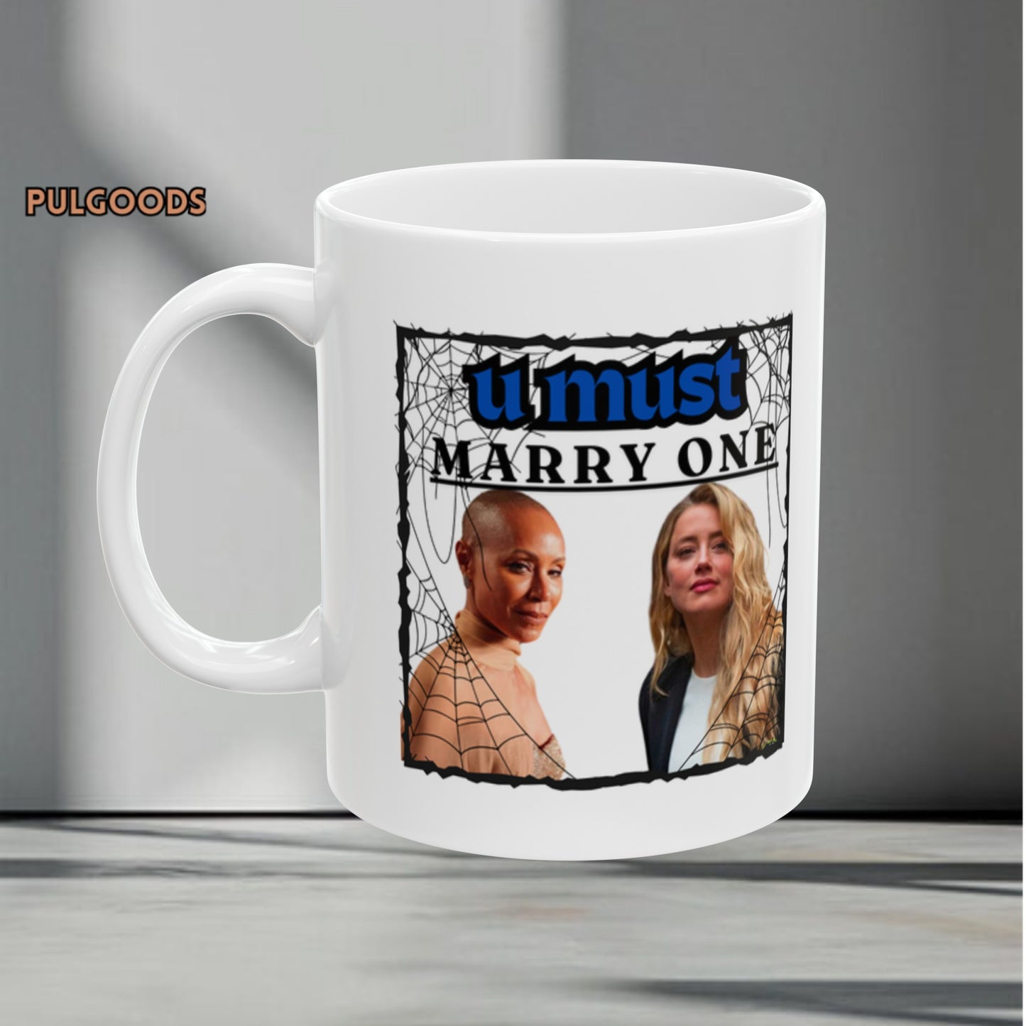 JADA PINKETT AMBER HEARD YOU MUST MARRY ONE Ceramic Mug, (11oz, 15oz)