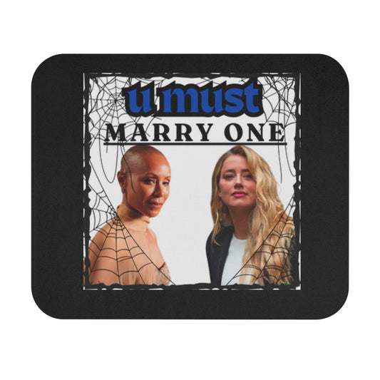 JADA PINKETT AND AMBER HEARD YOU MUST MARRY ONE Mouse Pad (Rectangle)