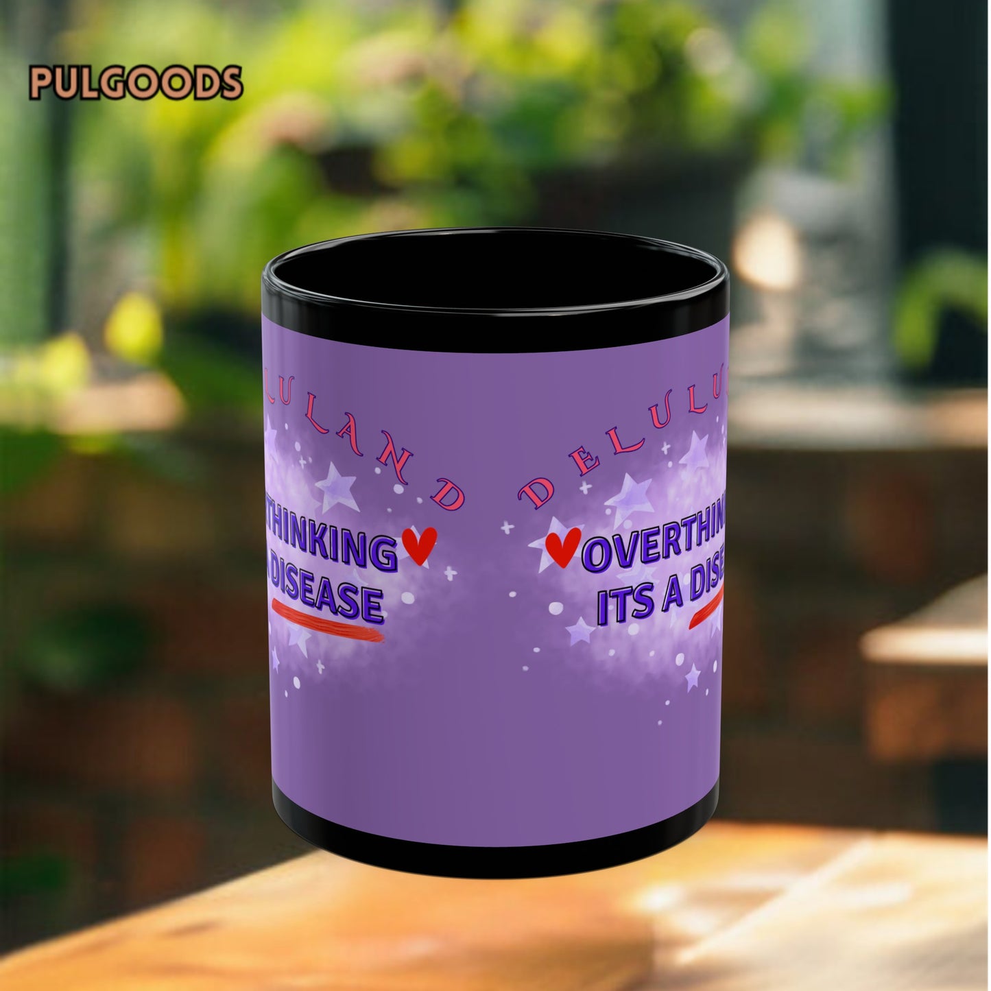 OVERTHINKING IS A DISEASE Black Mug (11oz, 15oz)